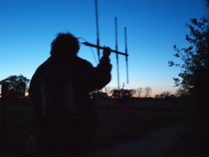 Monitoring hedgehogs often involves radiotracking